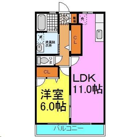 モリモリハイツ Ａ・Ｂ棟の物件間取画像